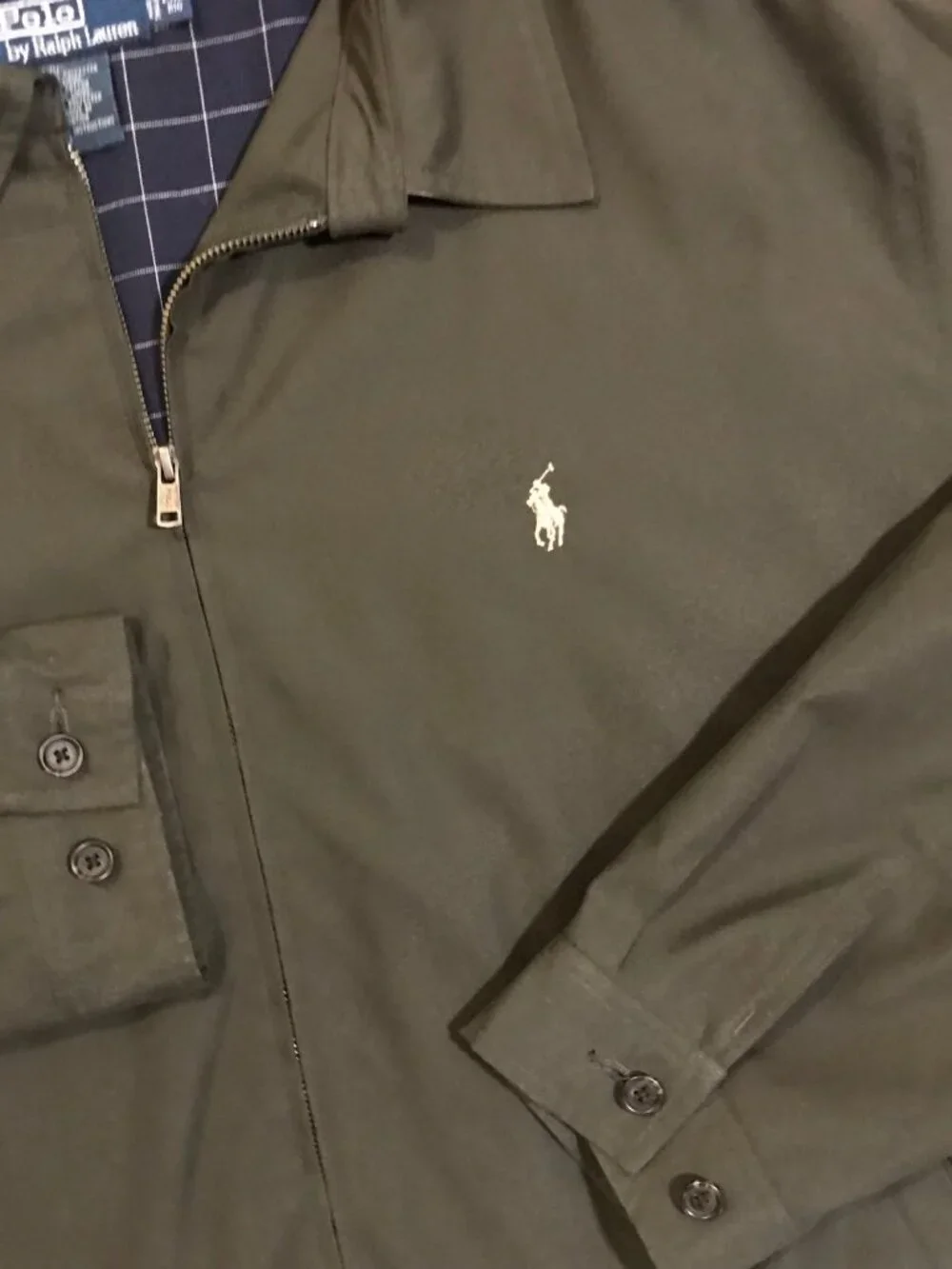Men's Polo Ralph Lauren Harrington Bi Swing Jacket-Size 2XB BIG (Olive)